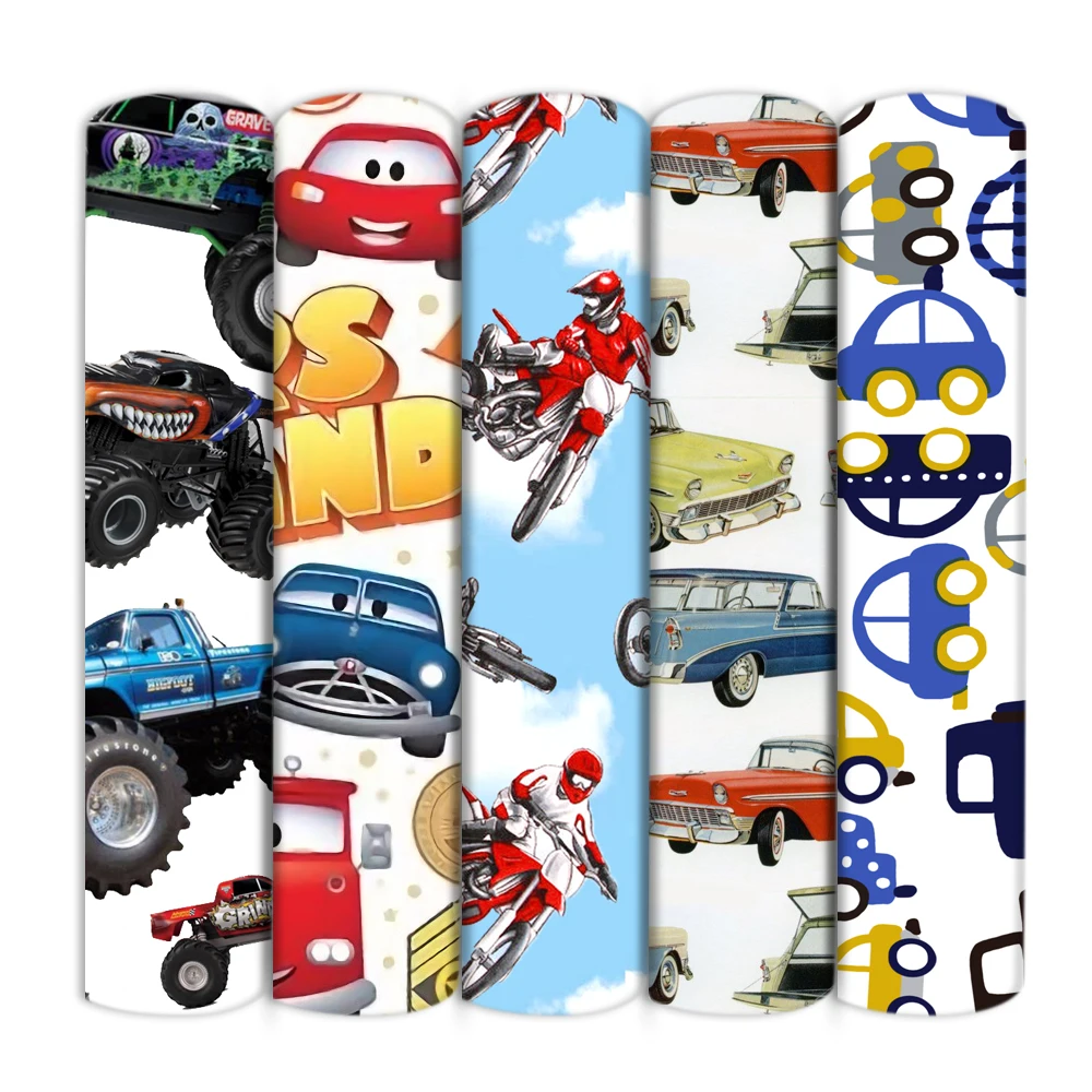 50*145 см автомобиль мотоцикл Полиэстер хлопчатобумажная ткань для шитья квилтинга