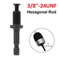 38 24unf electric hammer conversion connecting hex male shank adapter thread with screw for electric hammer adapter parts