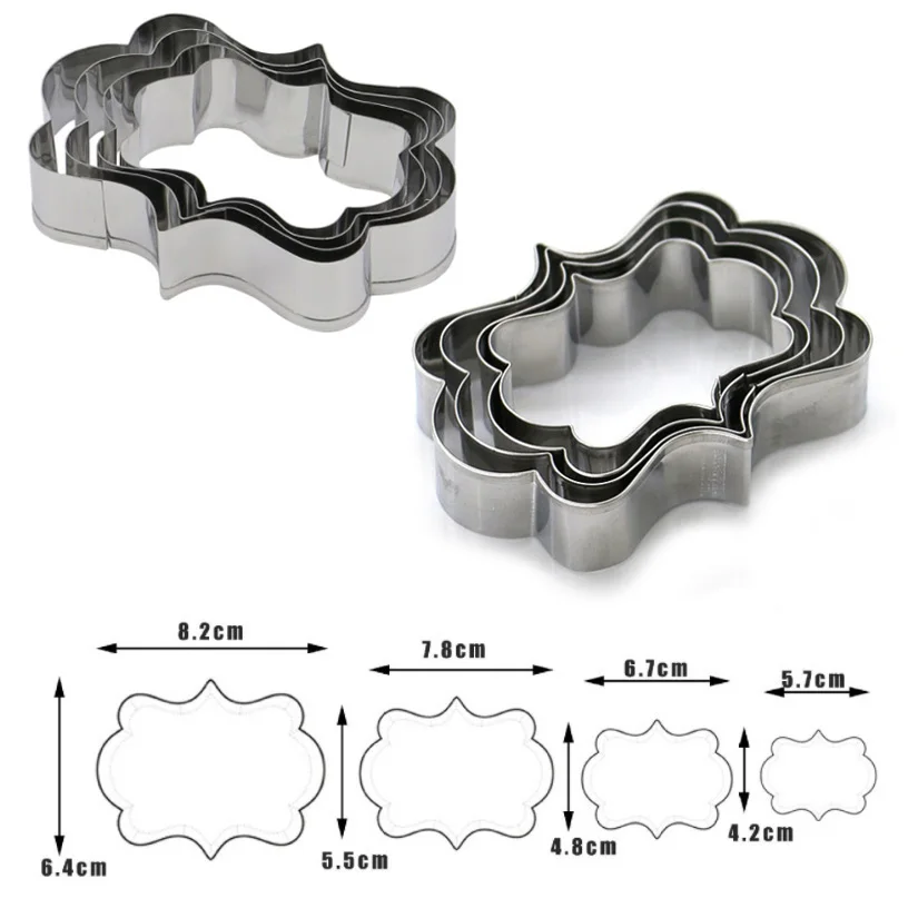 4 шт./компл. Свадебные Farme печенье набор из быстрорежущей инструментальной стали