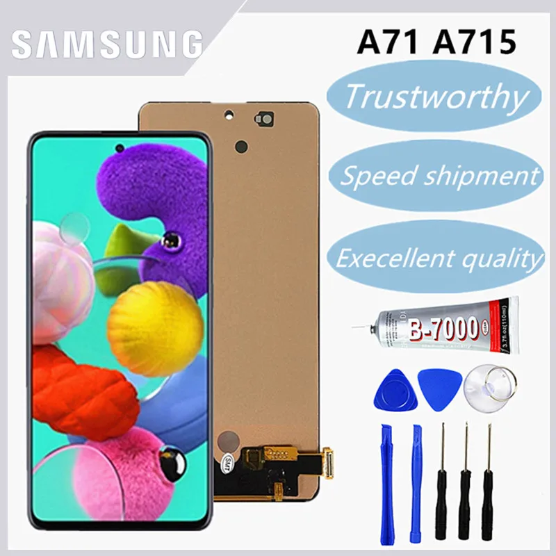 for Samsung Galaxy A71 A715 LCD Display Touch Screen Digitizer Assembly Replacement For Samsung A71 Display enlarge