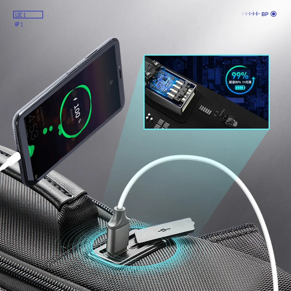 bopai anti theft enlarge backpack usb external charge 15 6 inch laptop backpack men waterproof school back pack bag for teenager free global shipping