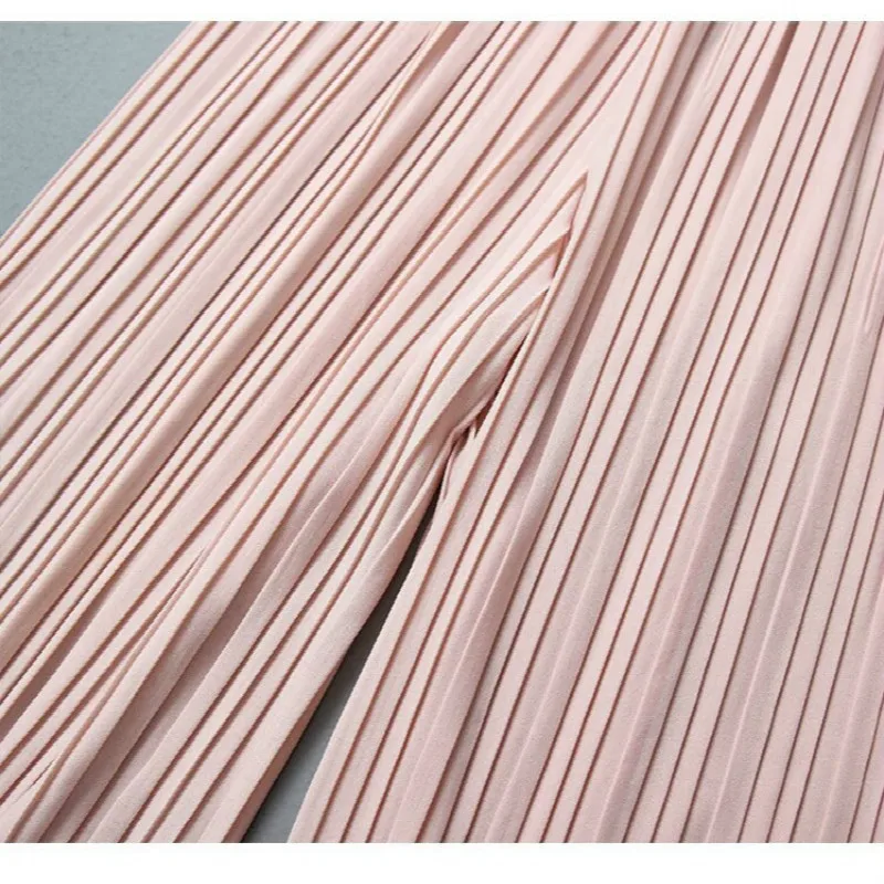 Женские летние свободные брюки с высокой талией тонкие повседневные шифоновые