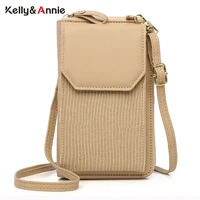 mobile phone pocket shoulder bags womens 2022 new fashion pu leather small crossbody bag ladies card holder bags female purses