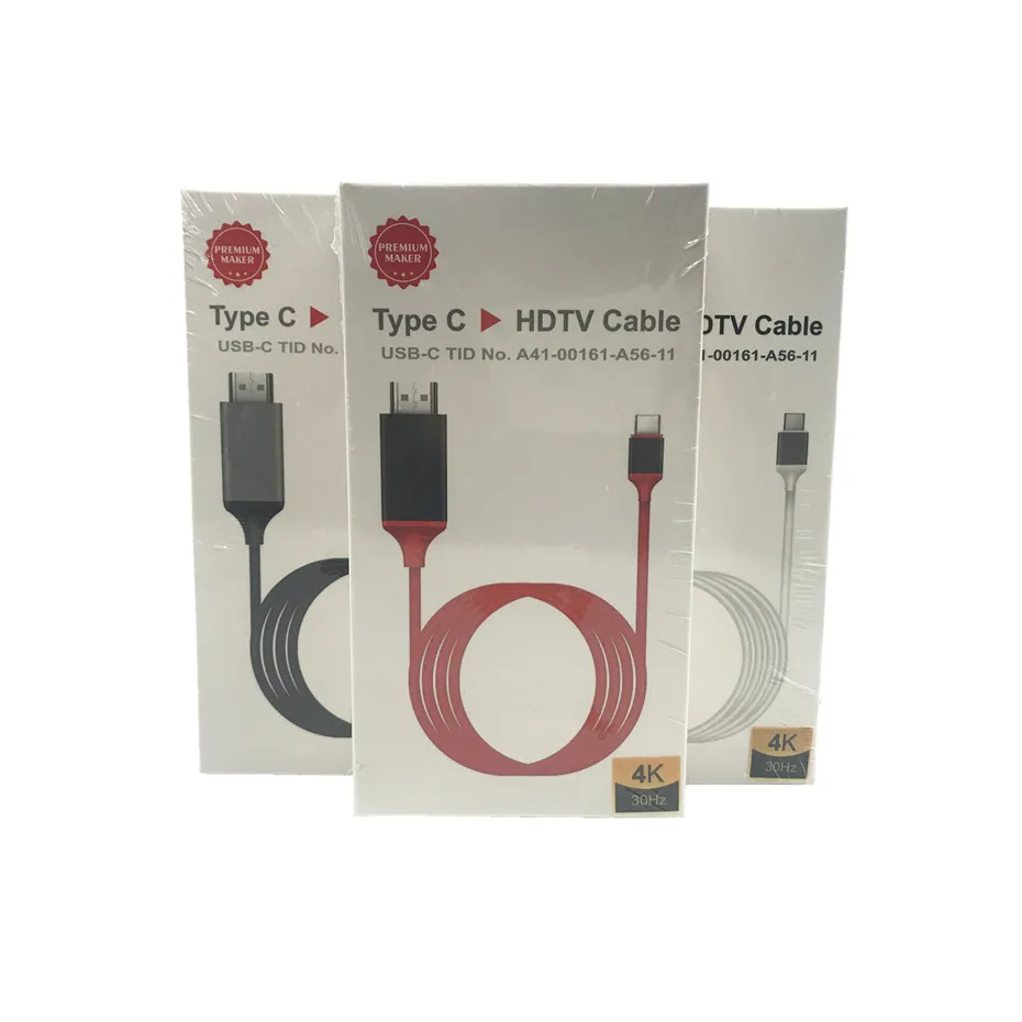4K 30Hz type C к HDMI USB C HDMI кабель конвертер HD Расширение адаптер для Macbook samsung S8(с розничной упаковкой