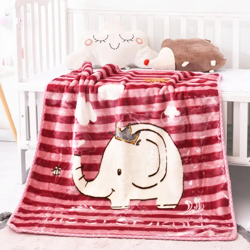 100*125cm Baby Blanket Newborn Thick Flannel Swaddle Wrap Breathable Warm Coral Fleece Blanket Cute Cartoon Soft Children Quilt free shipping infant children cartoon thick coral cashmere blankets baby nap blanket baby quilt size is 110 135 cm t01
