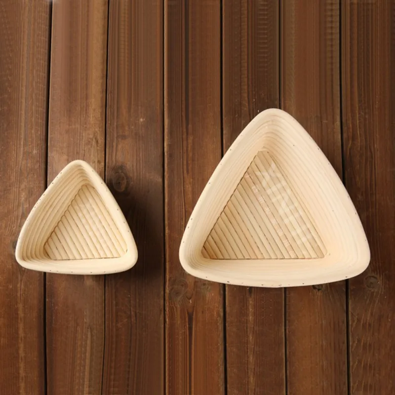 

Triangle Bread Baking Basket Lined Cotton Bread Basket Natural Home Baking Pastry Tools Bakeware Universal Loaf Proving Mold