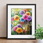 Алмазная живопись 5D, пейзаж, сделай сам, алмазная вышивка, Одуванчик, полная квадратная мозаика, стразы, фермерский декор, домашний декор