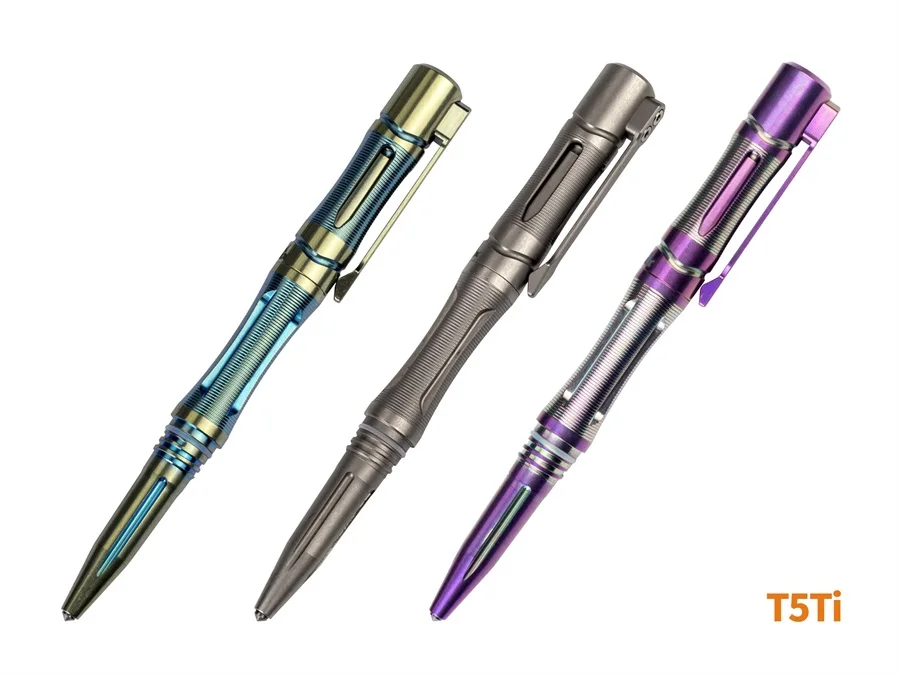 Fenix T5Ti Изысканная тактическая ручка для письма, армейский, Оборонный или аварийный побега атакующие самообороны тактическая ручка