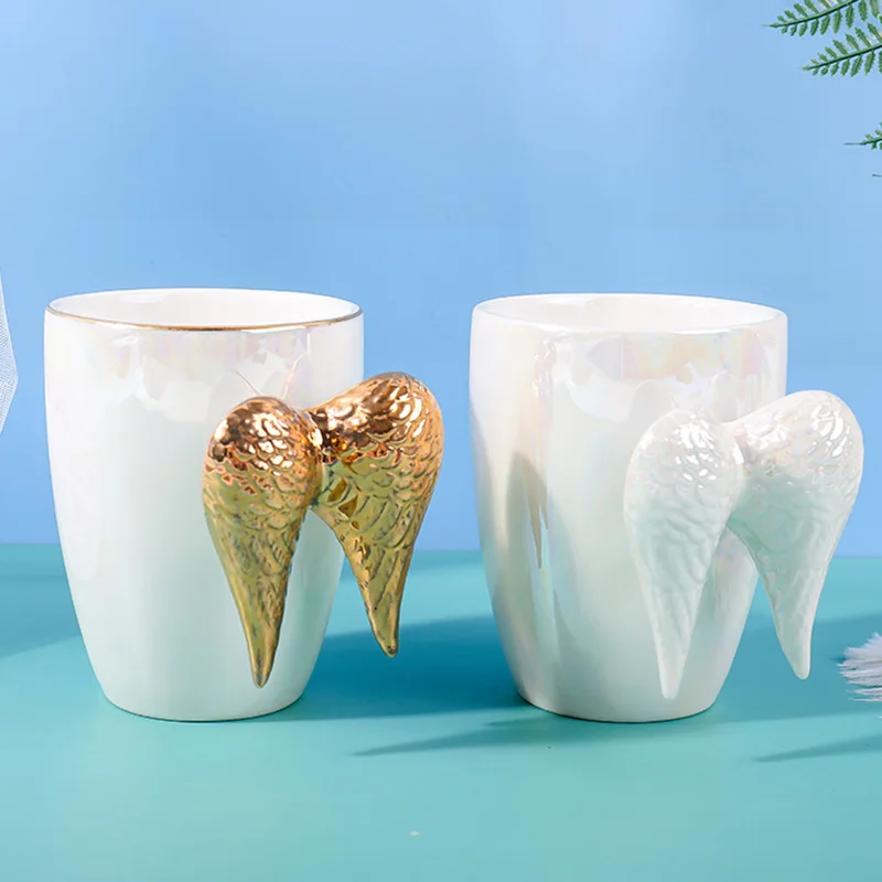 Кофейные кружки ангельские крылья керамические чашки и ручная роспись чашка