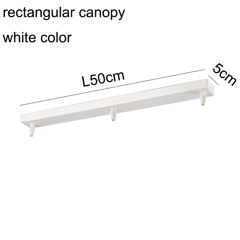 Lighting Accessories Pendant Lamp Base Canopy Braket Black White Round Rectangular Ceiling Plate Lamps Chandeliers | Лампы и освещение