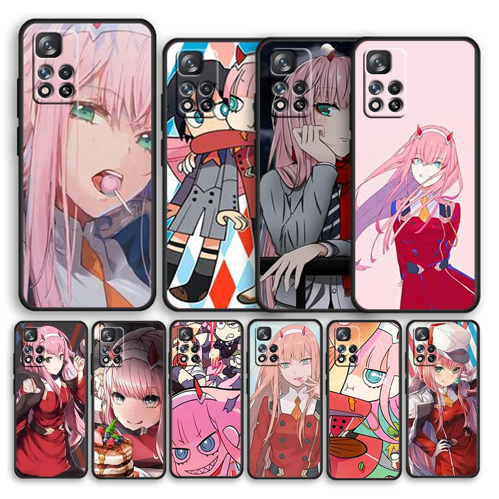 

Anime Red Horn Girl For Redmi 10 K40 K30 Ultra Pro Gaming 9T 9AT 9A 9C 10X Pro 10X GO Silicone Soft Black Phone Case