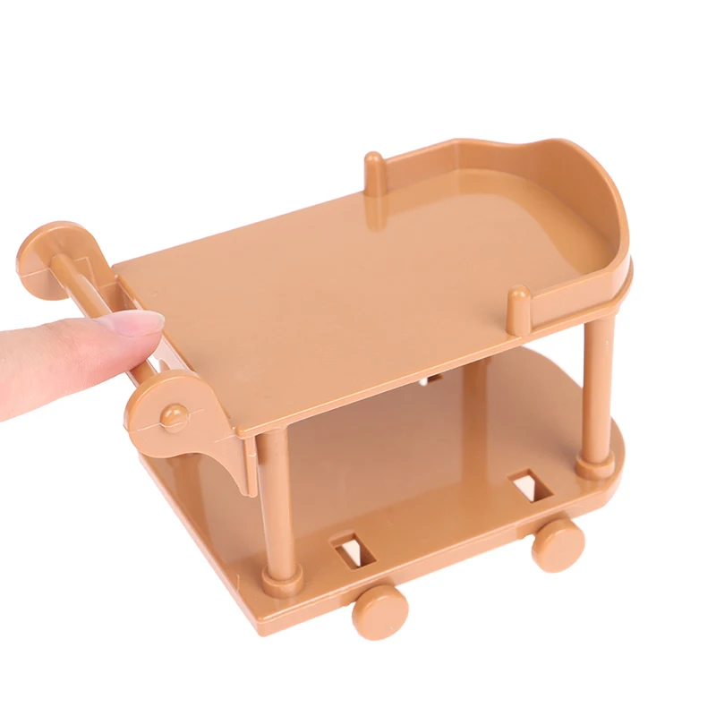 

Cute Doll House Mini Furniture Dining Car Model Decoration Kitchen Scene Toy