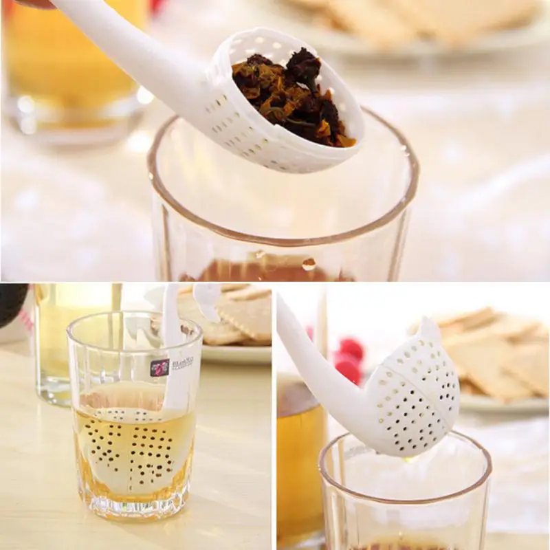 

Creative Swan Tea Maker Environmentally Friendly Plastic Elegant Swan Tea Infuser Good Beautiful Swan Shape Tea Strainer