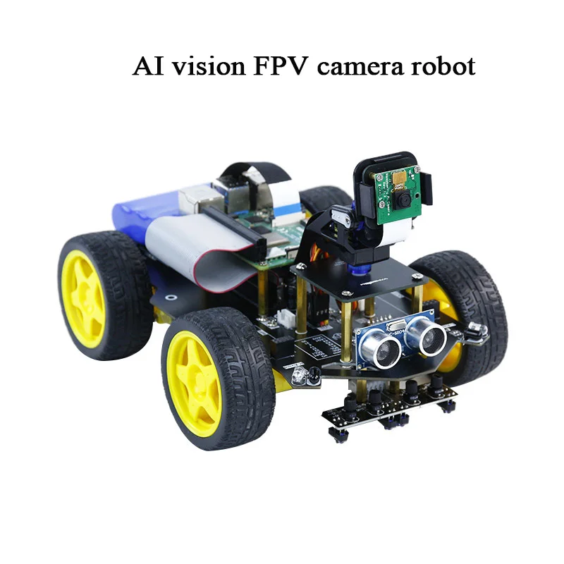 Raspbot4b Artificial Intelligence Car Ai Vision Fpv Camera Robot Wifi Video