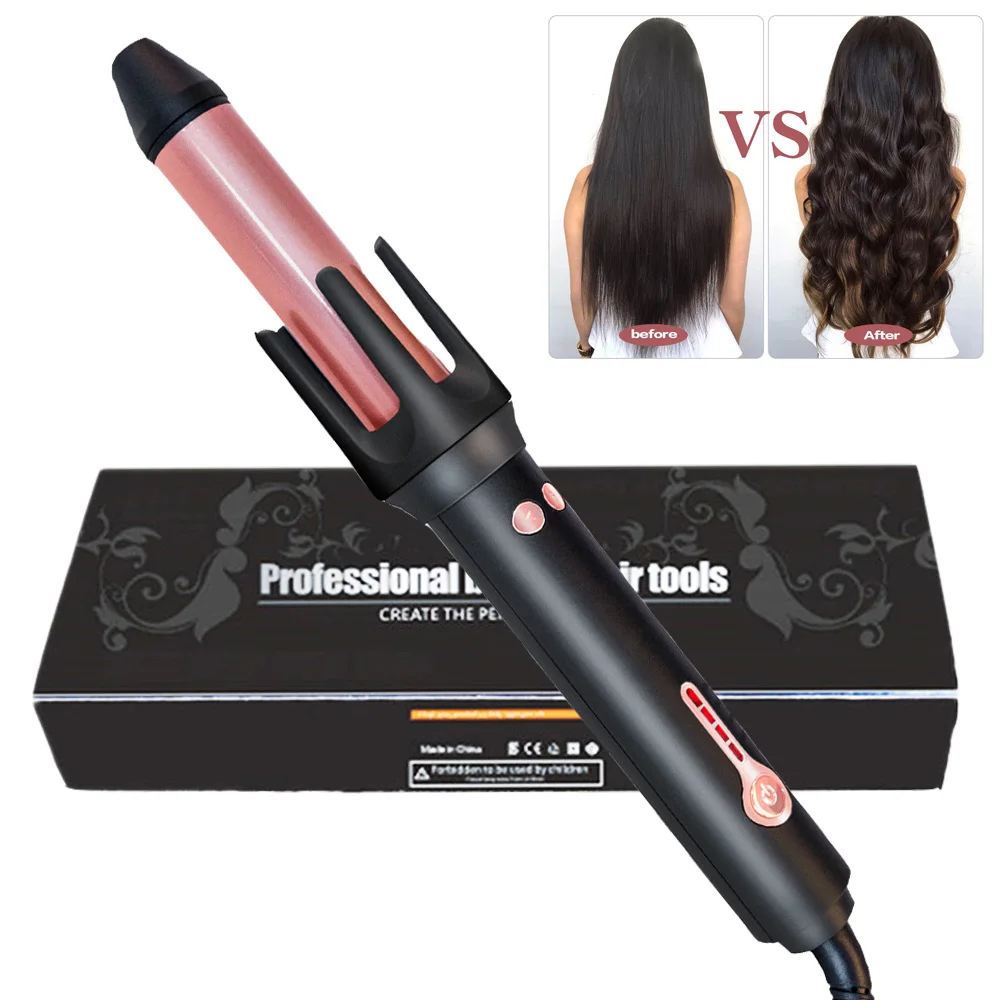 

Automatic Hair Curler Ceramic Curling Iron Professional Crimping Hair Iron Styler Hair Waver Curl Bar Rotating Hair Crimper Wand