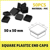 1050 pcs plastic end caps steel tube inserts for fence railings steel pipes garden furniture 50x5050x100 mm