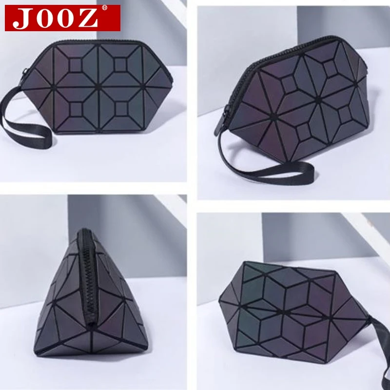 JOOZ Для женщин мини-клатч в виде геометрических фигур в клетку световой косметичка Дамская наручные складной хранения клатч, высокое качество ручные сумки
