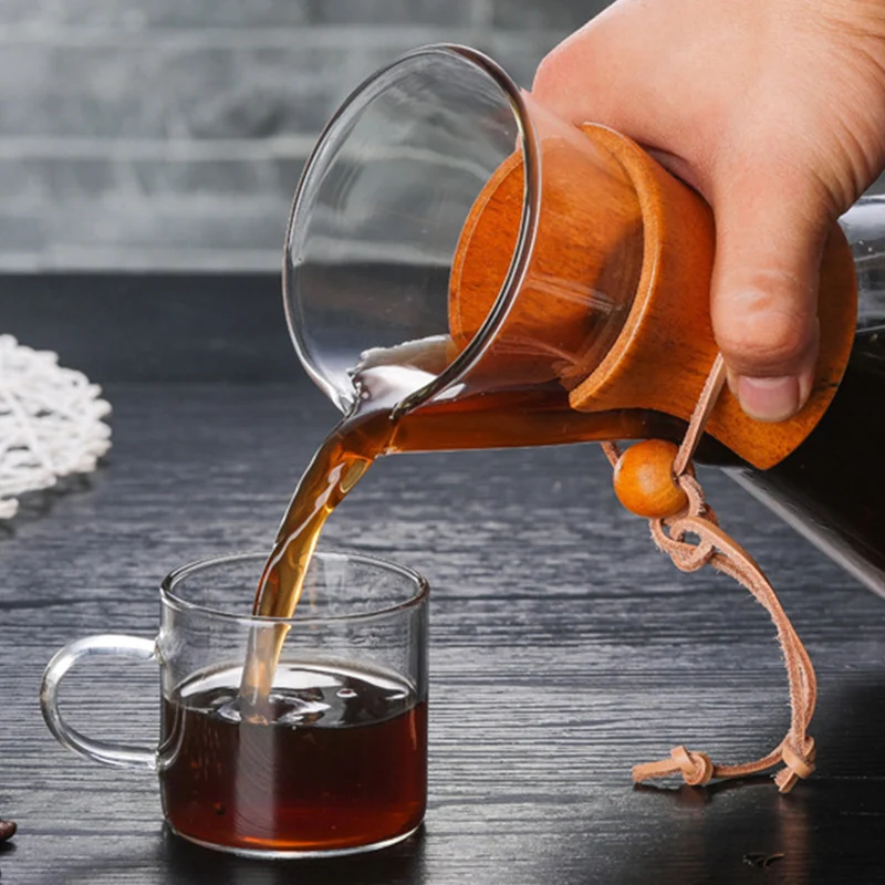 Термостойкий стеклянный кофейник многоразовый капельный фильтр из нержавеющей