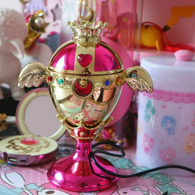 Figura de humidificador de Anime japon&eacute;s USB, arco&iacute;ris, Luna, c&aacute;liz, multiplicador, modelo coleccionable, juguete, accesorios de Cosplay, regalos de cumplea&ntilde;os para mujeres-3