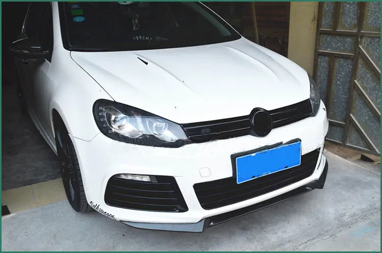 Передний бампер из углеродного волокна для Volkswagen VW Golf 6 VI MK6 R20 R хэтчбек 2 дверной