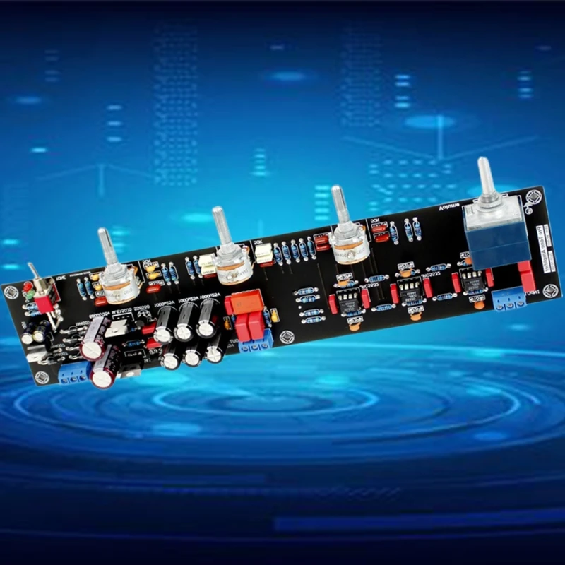 

JRC5532 Preamp Amplifier Audio Tone Control Preamplifier Board Preamplificador Treble Bass Volume Adjustment