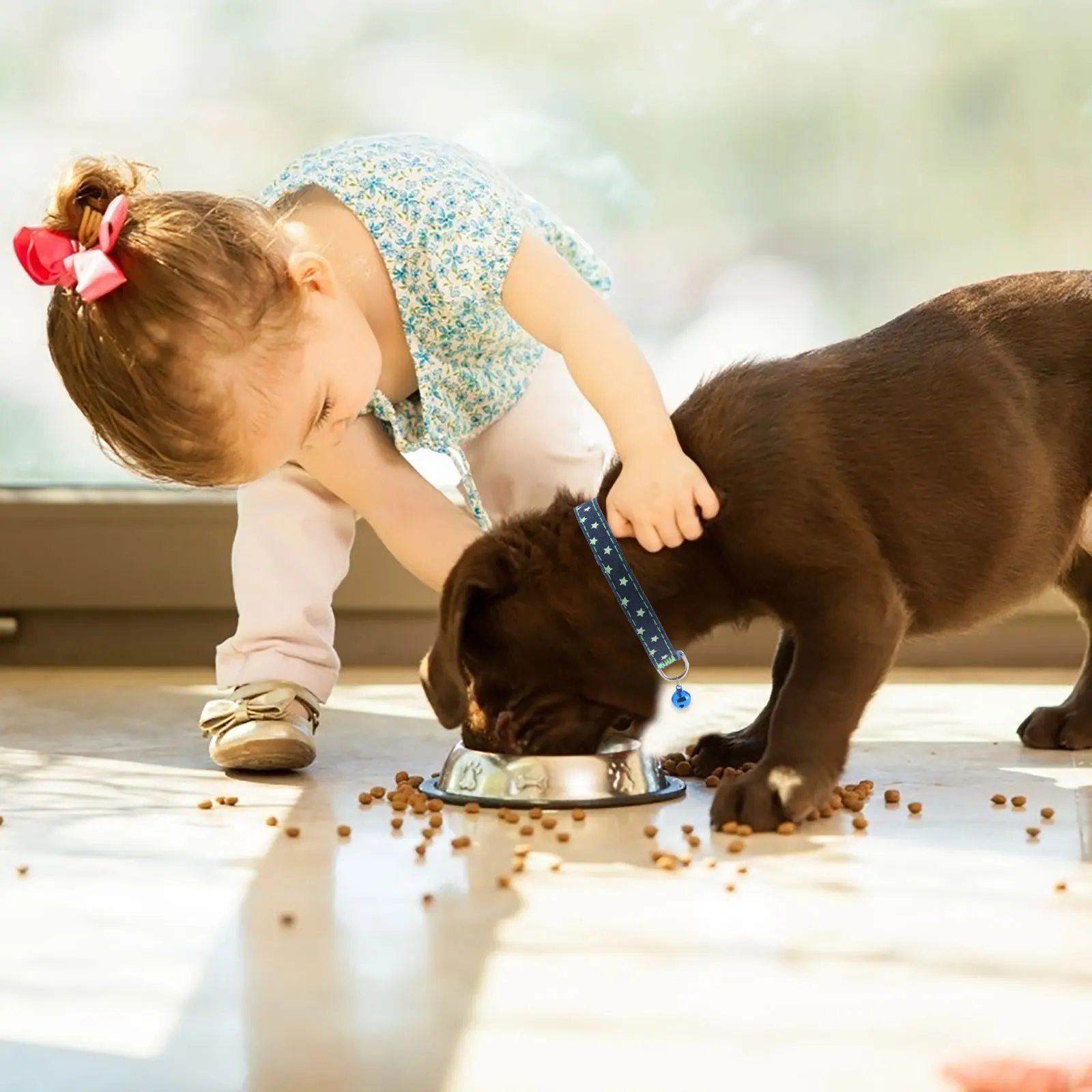 

2 Pack Bandanas with Adjustable Buckle Handmade Dog Cat Collar