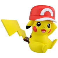 takara tomy pokemon doll model ornaments ash ketchum hat pikachu action figure