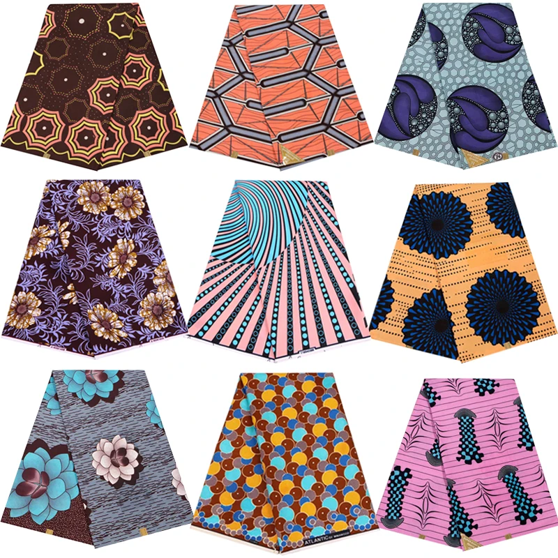 Настоящий воск Pagne Анкара Африка печать ткань хороший узорный Высокое качество