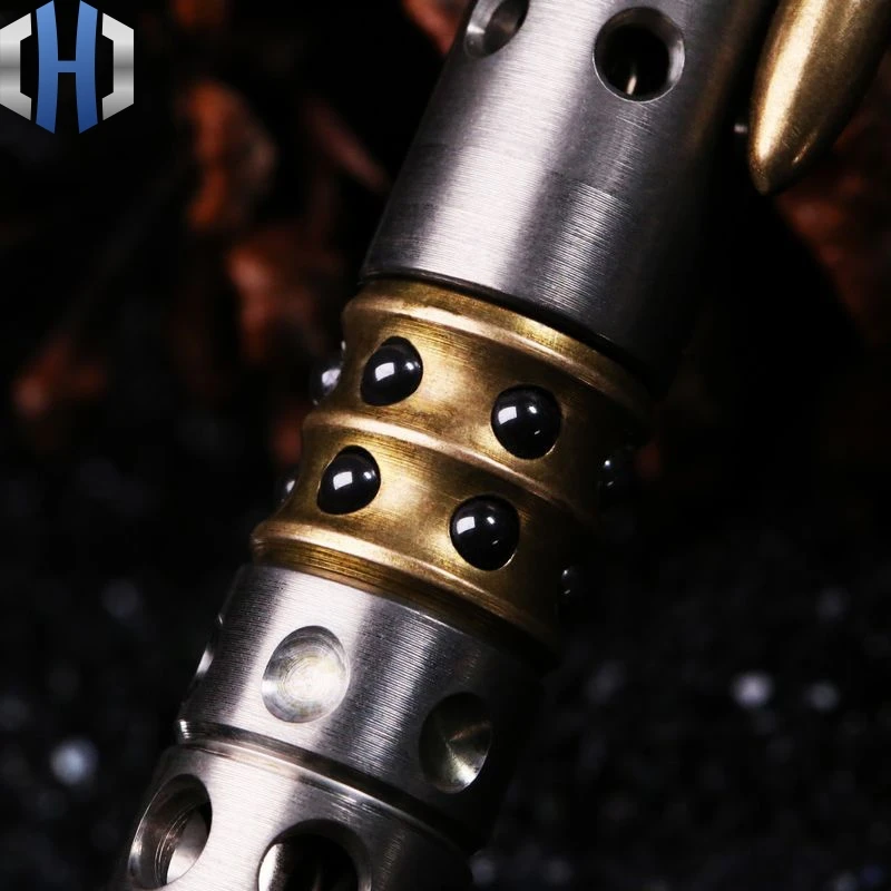 Harga Lubang Pena Taktis Titanium + Baut Kuningan Outdoor Jendela Rusak Pertahanan Diri Pena Multi-Fungsi Kepribadian EDC Pena