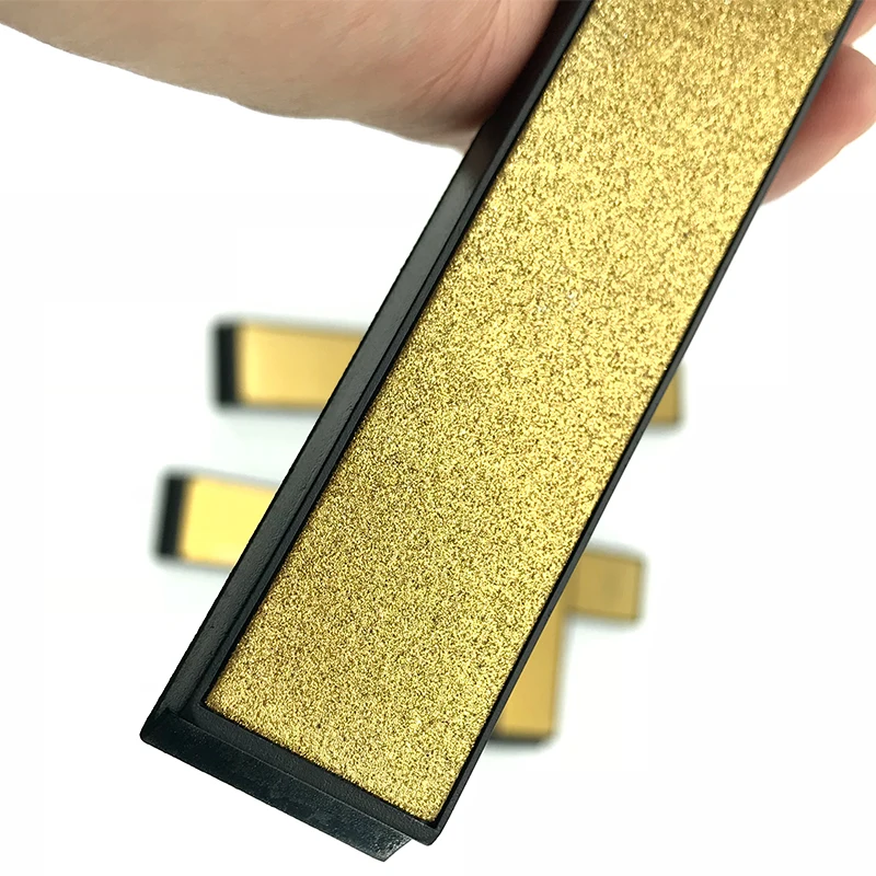 

[ 3 pcs set ]Easy carry kitchen gadgets knives accessories professional Sharpening stone sets Golden Diamondnal Alloy grindstone