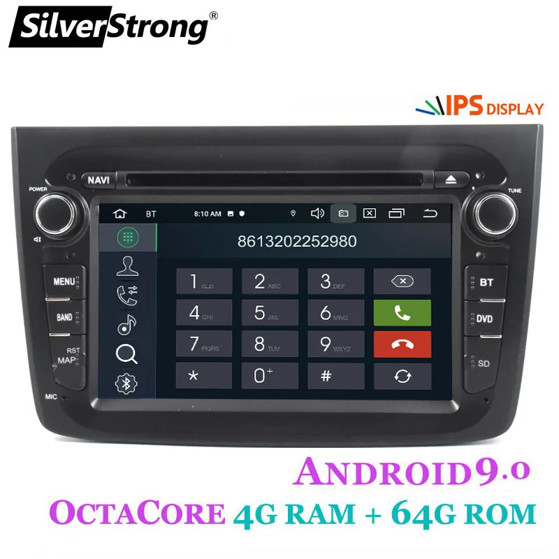 SilverStrong Android9.0 4G 64GB Автомобильный DVD для Alfa Romeo MITO автомобильный Радио gps для Romeo dvd android9.0 1din canbus опция 2GB16GB