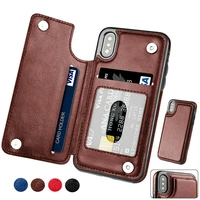 for samsung galaxy s21 s20 ultra s10 s9 s8 s7 edge note 20 note 10 plus retro pu flip leather multi card holder phone case cover