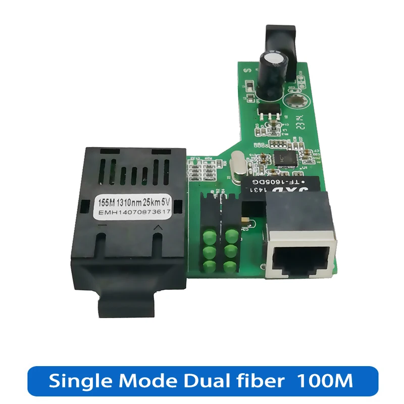 10/100 м Fast Ethernet оптоволоконный медиа-конвертер трансивер переключатель наполовину