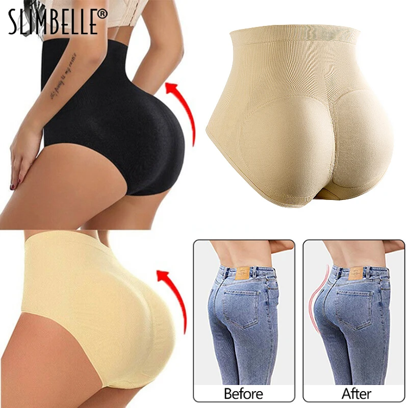 Женские Утягивающие трусики с подкладкой утягивающее белье для ягодиц и бедер