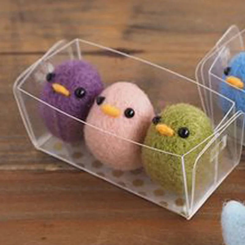 3 шт. набор разноцветных войлочных птичек рождественские войлочные поделки для