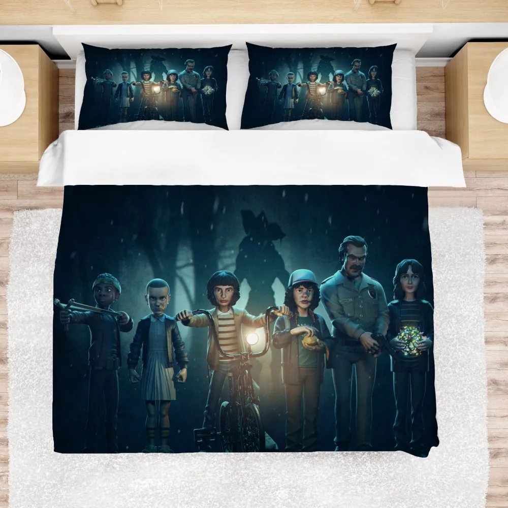 Странные Вещи с 3d принтом комплекты постельного белья из микрофибры рисунком