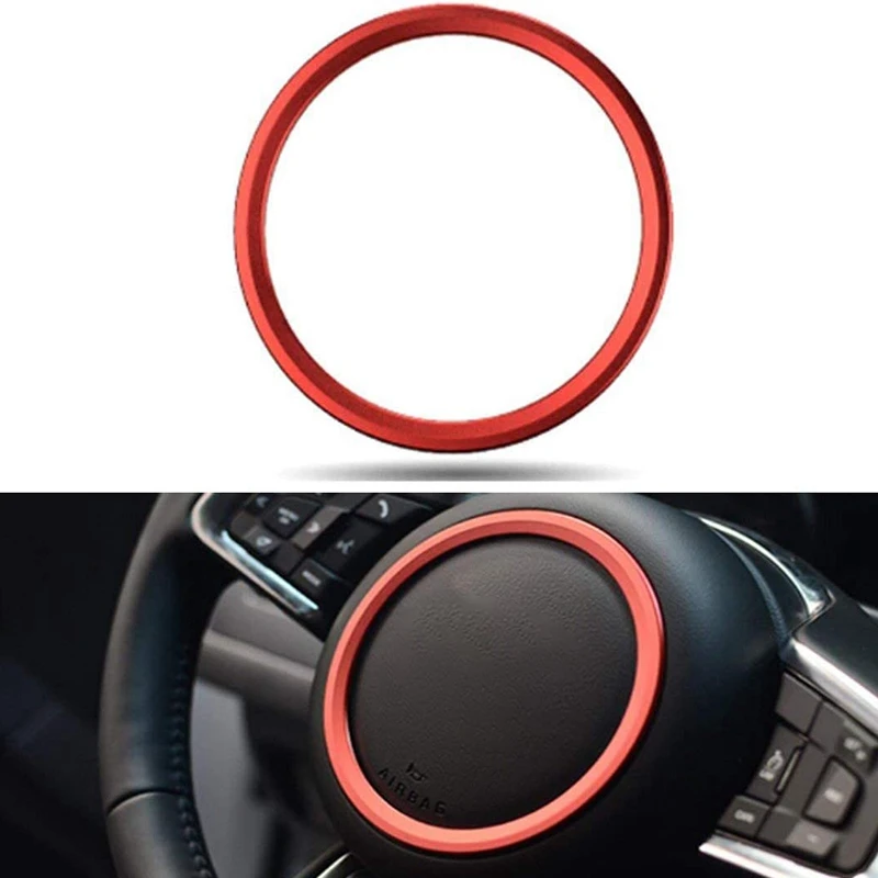 Алюминиевый сплав украшение на руль автомобиля кольцо наклейки для Jaguar XE XFL F PACE