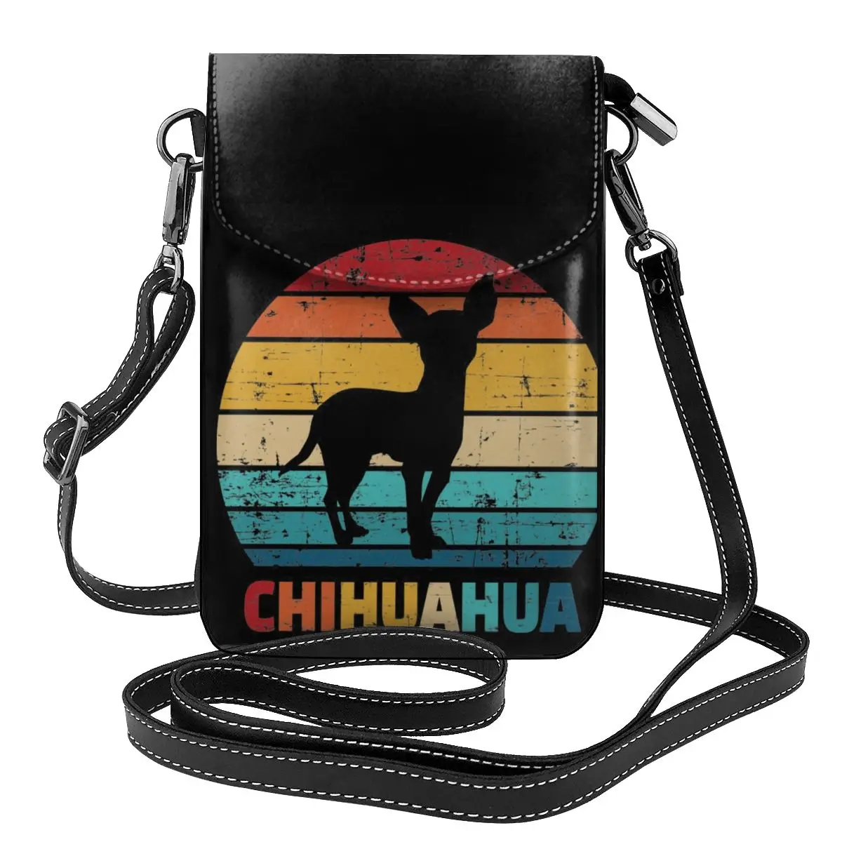 

Chihuahua Vintage Shoulder Bag Dog Animal Gifts Retro Women Bags Leather Work Woman Purse