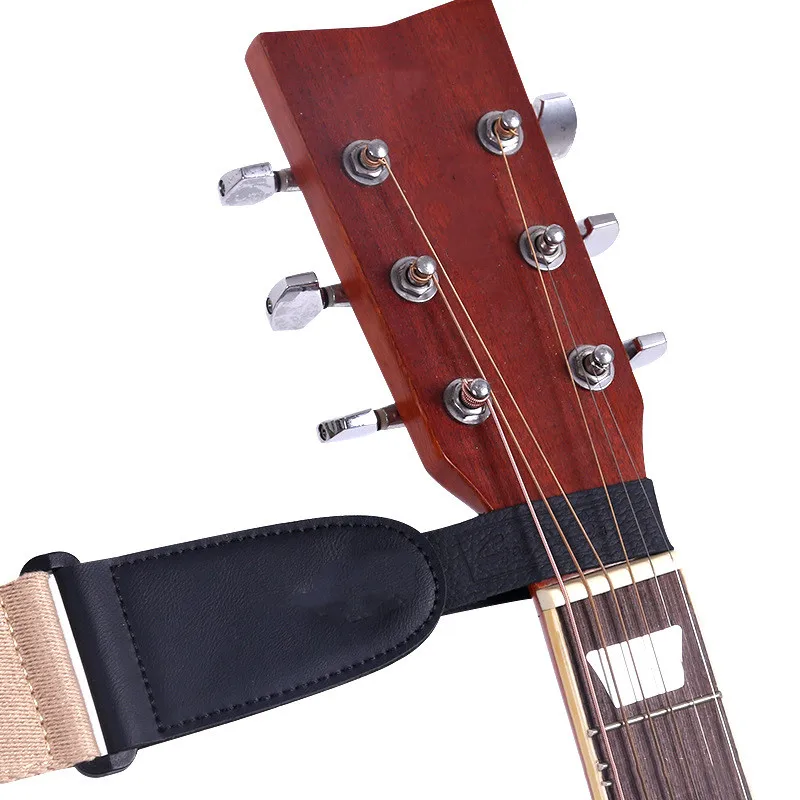durable leder gitarre strap halter taste safe lock mit starken metall verschluss für akustische elektrische klassische gitarre zubehör free