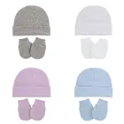 Зимняя детская шапка и перчатки в комплекте, для мальчиков и девочек, теплый хлопковый детский аксессуар, фотореквизит для детей