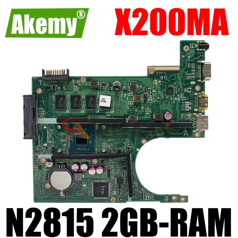 

Akemy X200MA Laptop motherboard for ASUS X200MA F200MA X200M original motherboard 2GB-RAM N2815 CPU