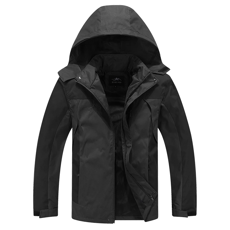Мужская ветровка водонепроницаемая дышащая с капюшоном на весну и осень|Мужские