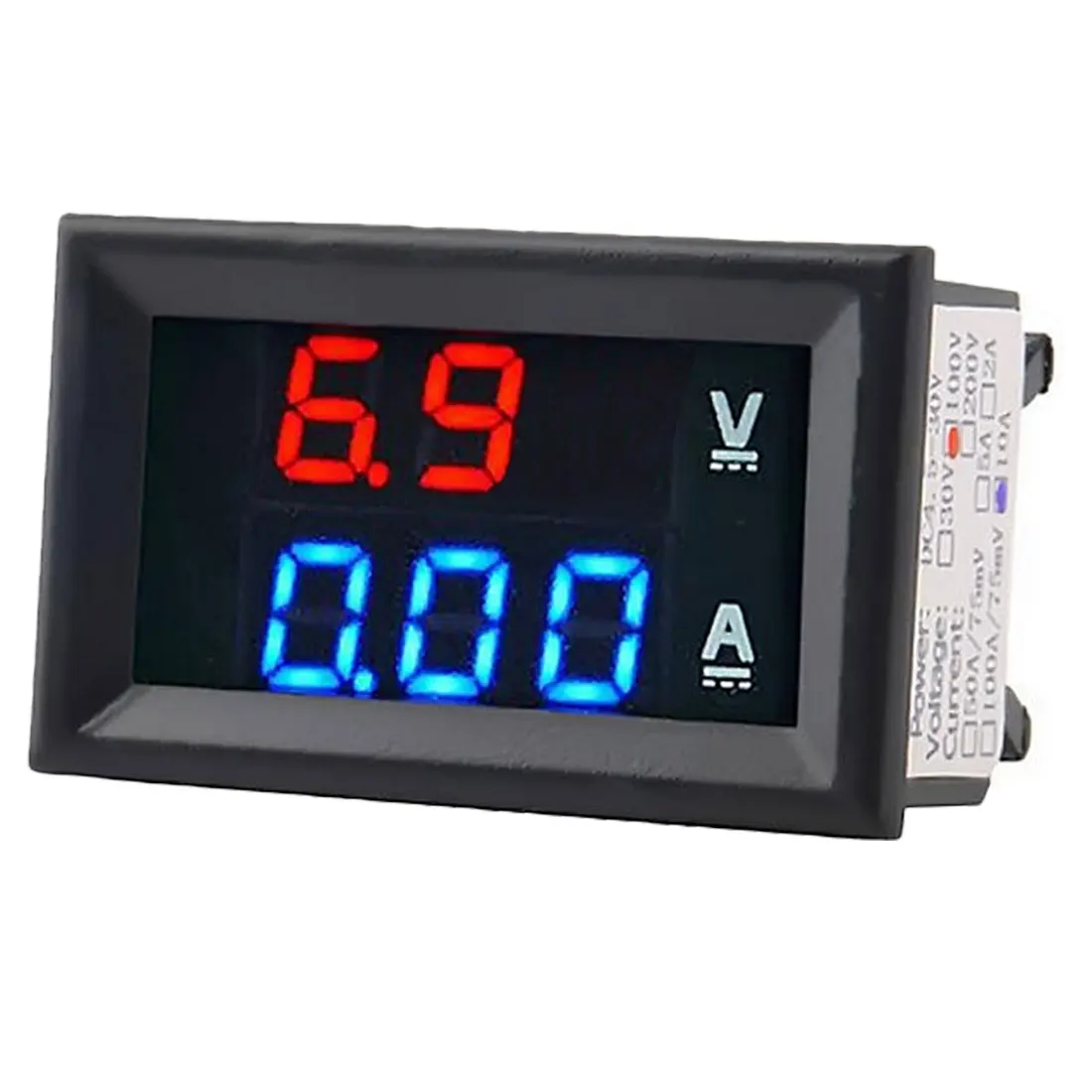 

Digital Ammeter Voltmeter DC 100V 10A LCD Voltage Current Meter Tester Adjustable Panel Volt AMP Detector Gauge for Motorcycle