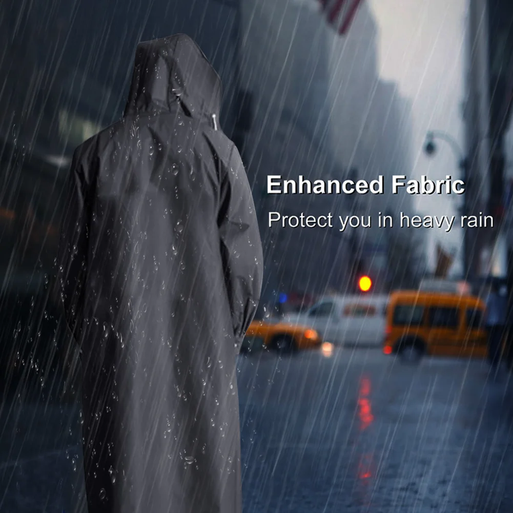 Мужской плащ Водонепроницаемый с капюшоном длинный Для женщин мужчин пончо