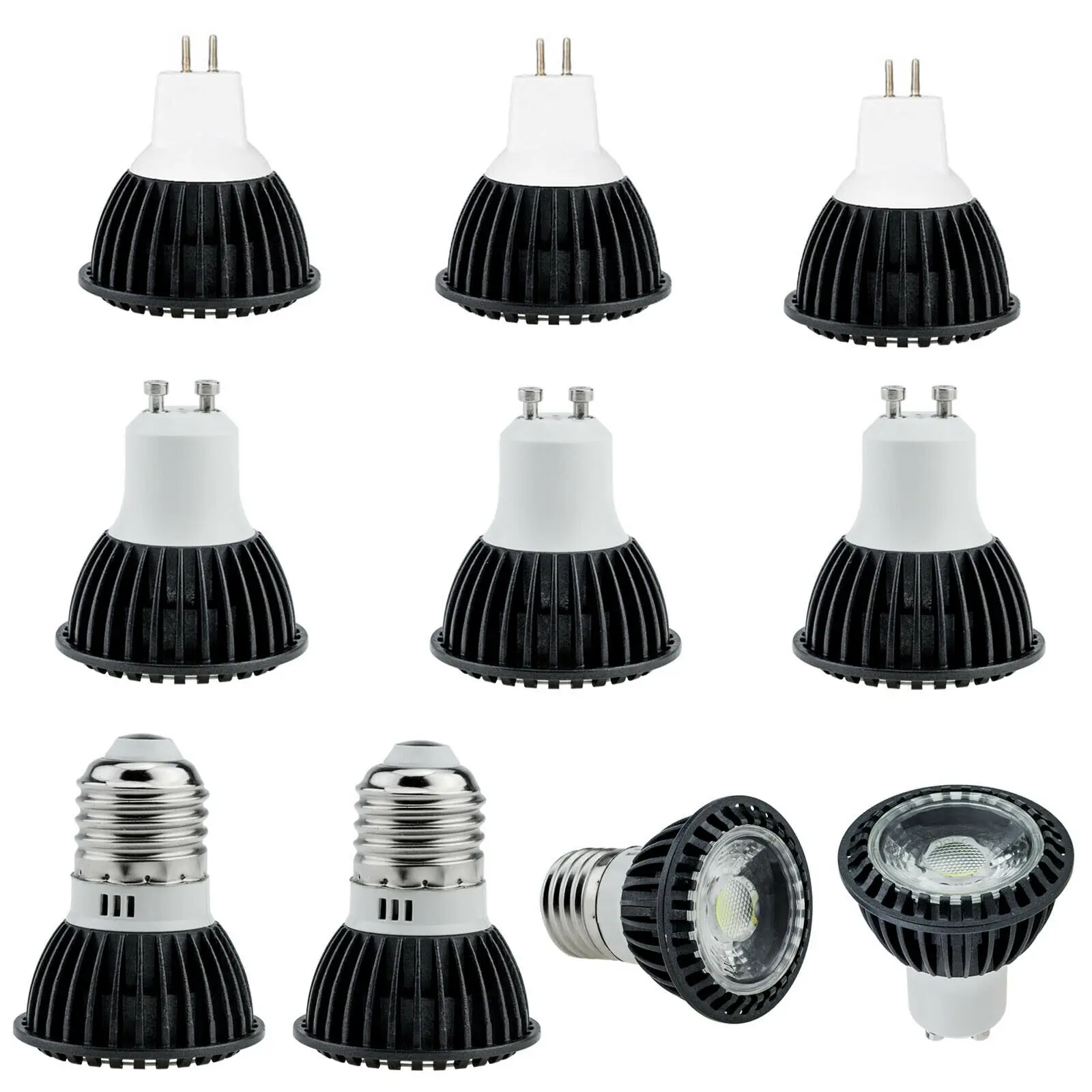 

Super Bright GU10 MR16 Dimmable LED Spotlight Bulbs E27 E14 E12 B22 GU5.3 Lampe 110V 220V 12V COB LEDS Light For Home Lighting