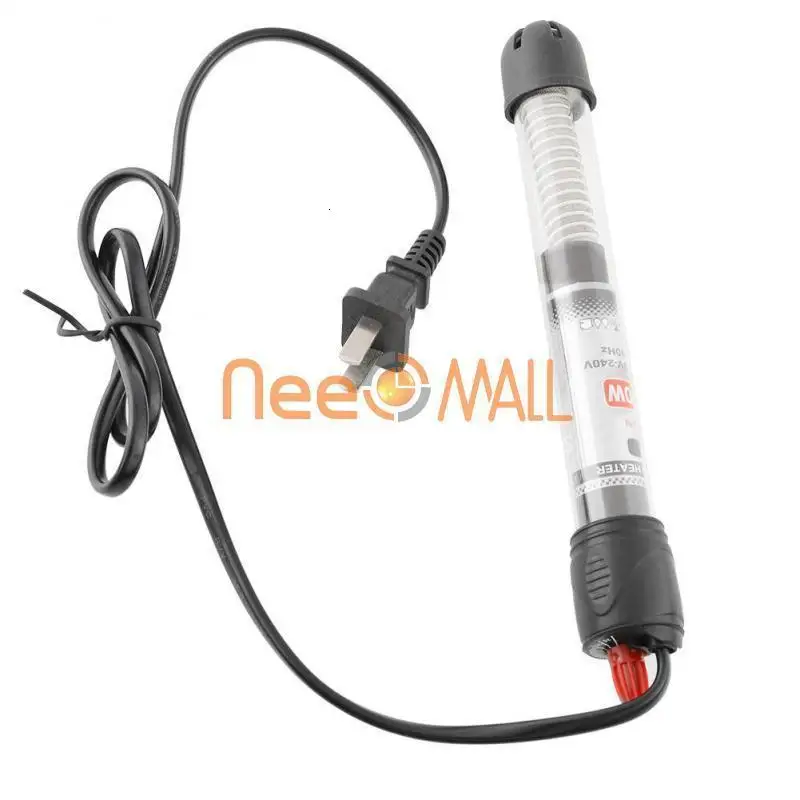 25w-300w Submersible Fish Tank Water Heater Mini Adjustable Rod For Temperature Control Aquarium Accessories Shatterproof Glass