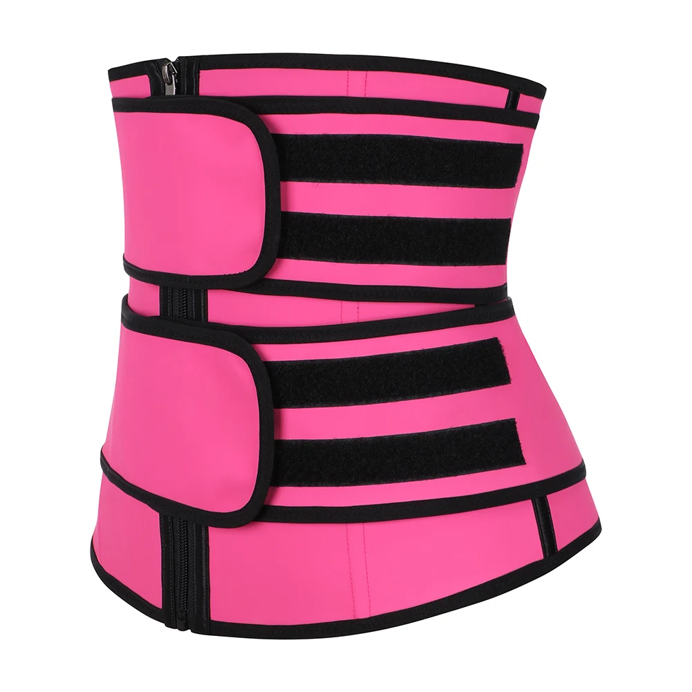 HEXIN, двойной пояс,, латексный пояс, для тренировок, для коррекции фигуры, для фитнеса, на молнии, Корректирующее белье, пояс для похудения, Fajas, Colombianas