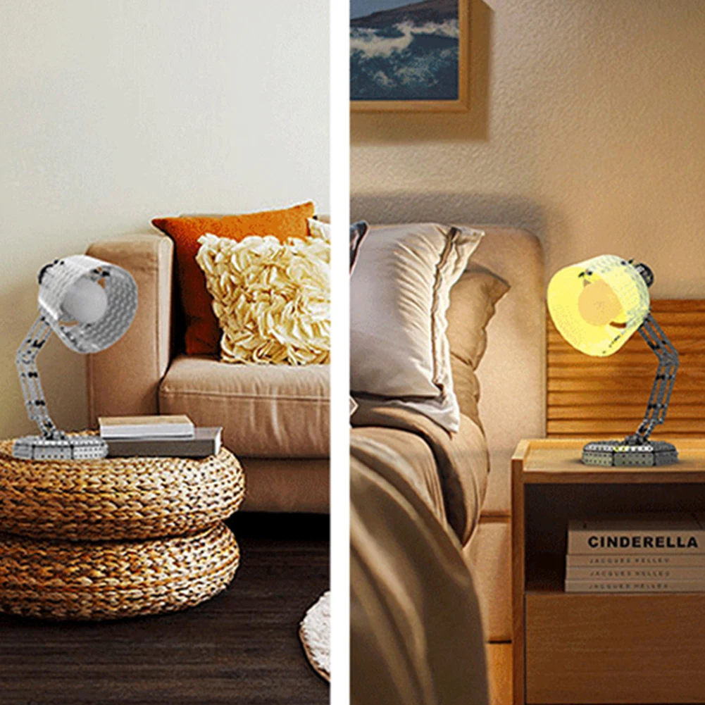 

3D Assembly Remote Control Telescopic Desk Lamp DIY Telescopic Table Lamp for Home furnishings Children's Intelligent Splicing