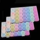 3 упаковки 84 ячейки коробка для хранения с наклейками для 5D алмазной живописи аксессуары для вышивки контейнер для Jelwery Medcine наборы инструментов