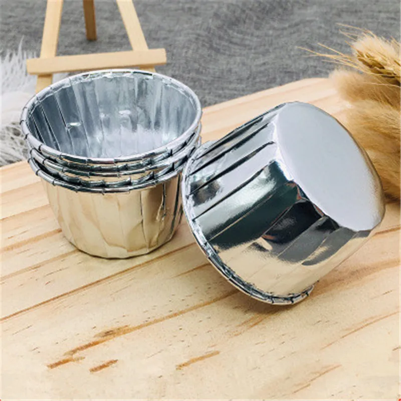 Бумажный стаканчик для кексов Маффин алюминиевая фольга обертки бумага